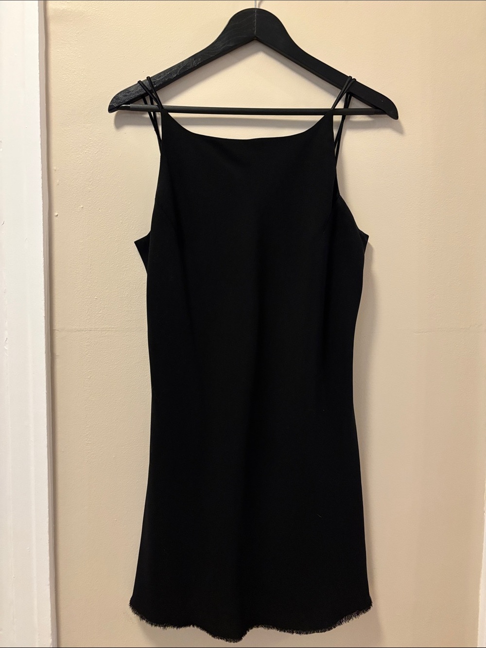 Black Spaghetti Strap Women's Dress